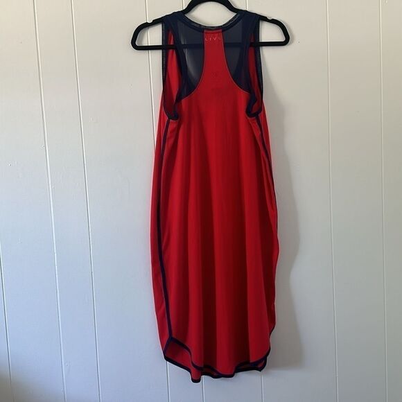 Livi Active 14/16 Red & Navy Blue Knit Activewear Dress - Picture 2 of 9